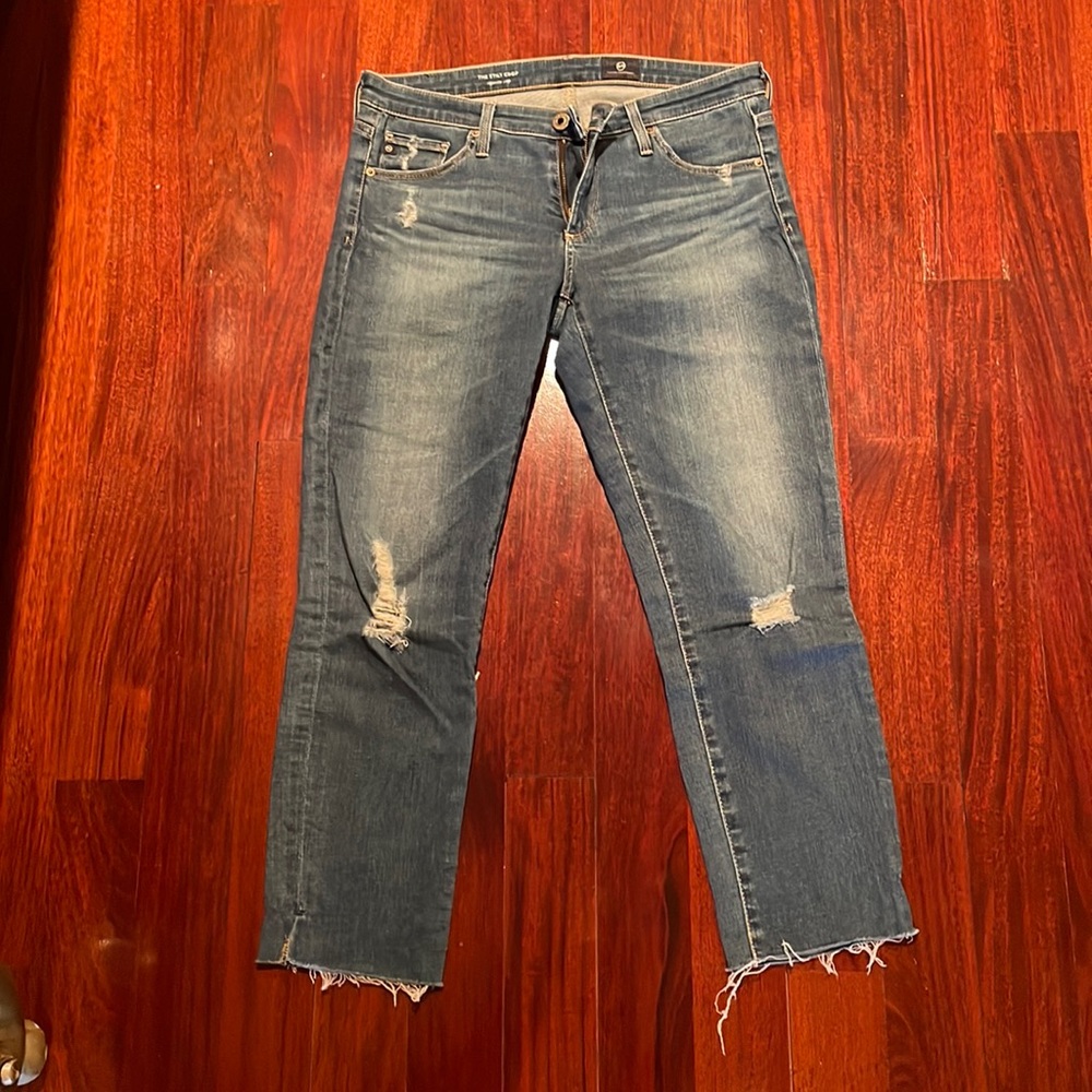 AG blue cropped jeans